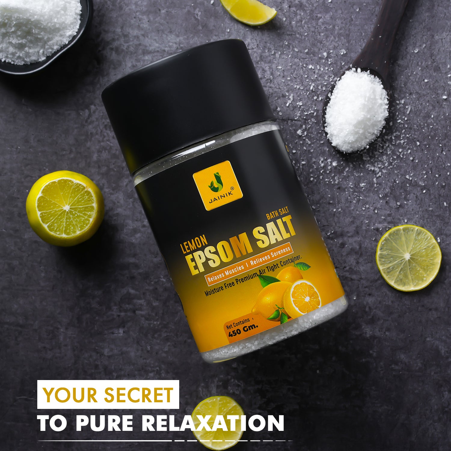 Lemon Bath/Epsom Salt & Magnesium Sulphate For Muscle Relaxation