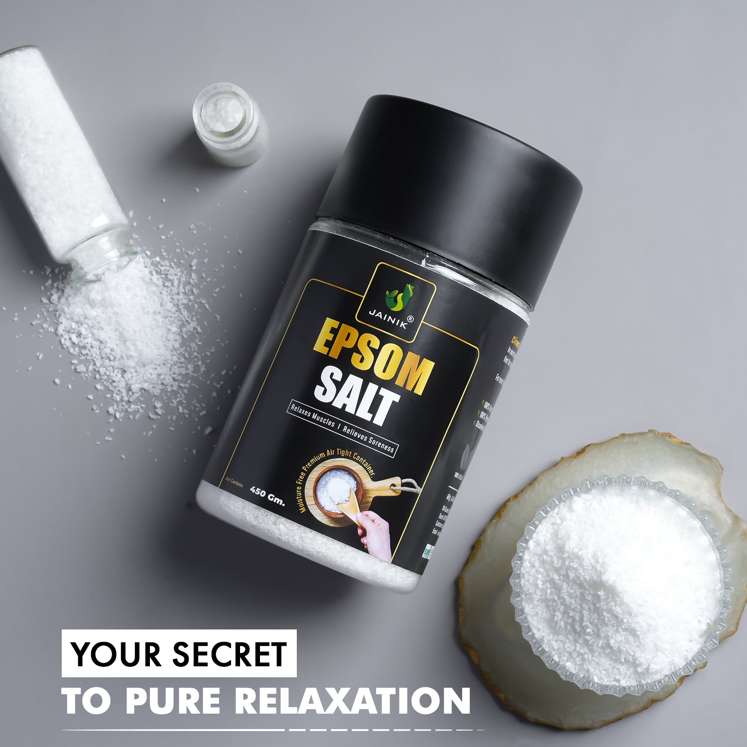 Plain Bath/Epsom Salt & Magnesium Sulphate For Muscle Relaxation