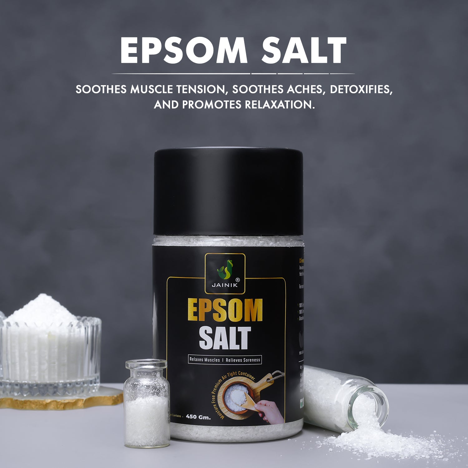 Plain Bath/Epsom Salt & Magnesium Sulphate For Muscle Relaxation
