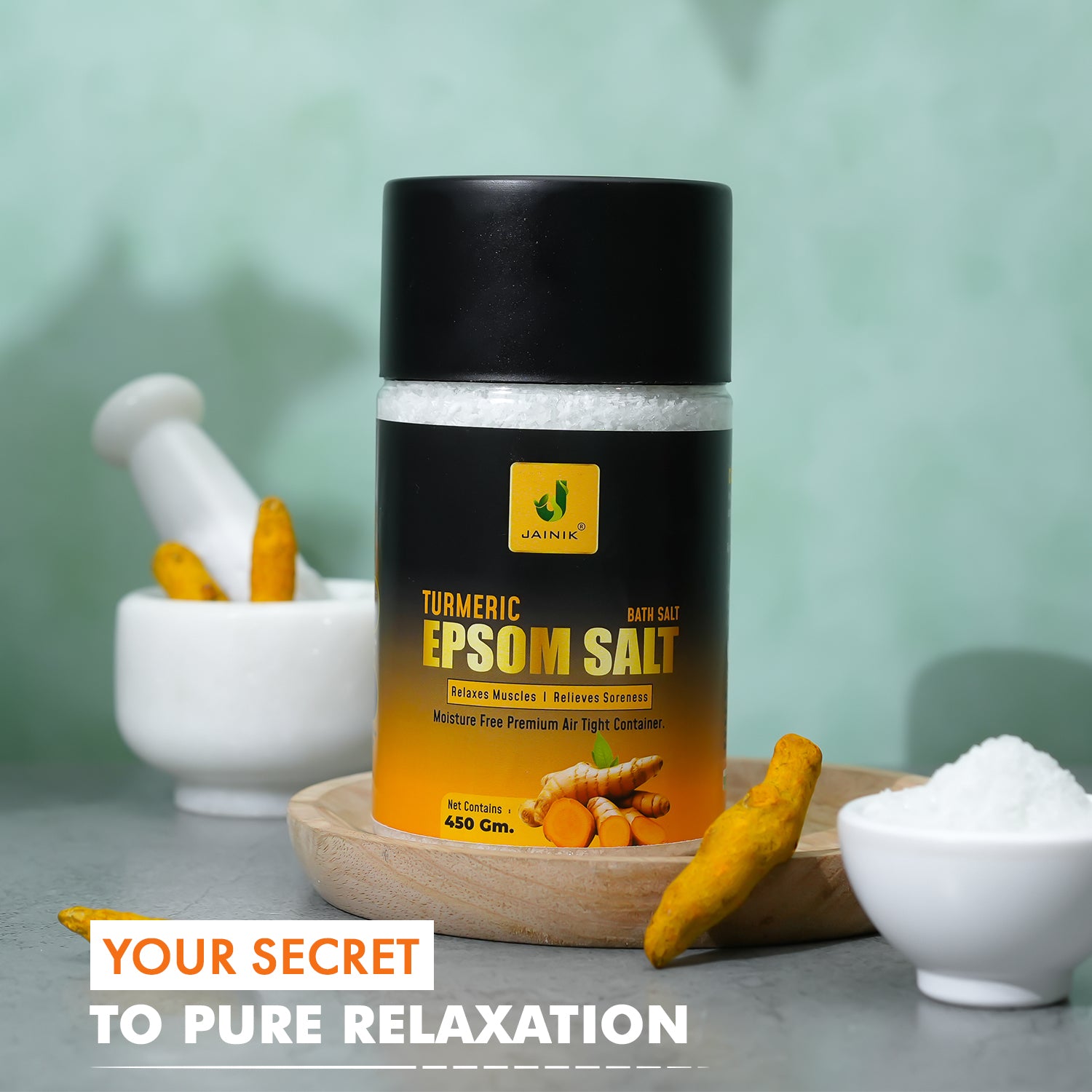 Turmeric Bath/Epsom Salt & Magnesium Sulphate For Muscle Relaxation
