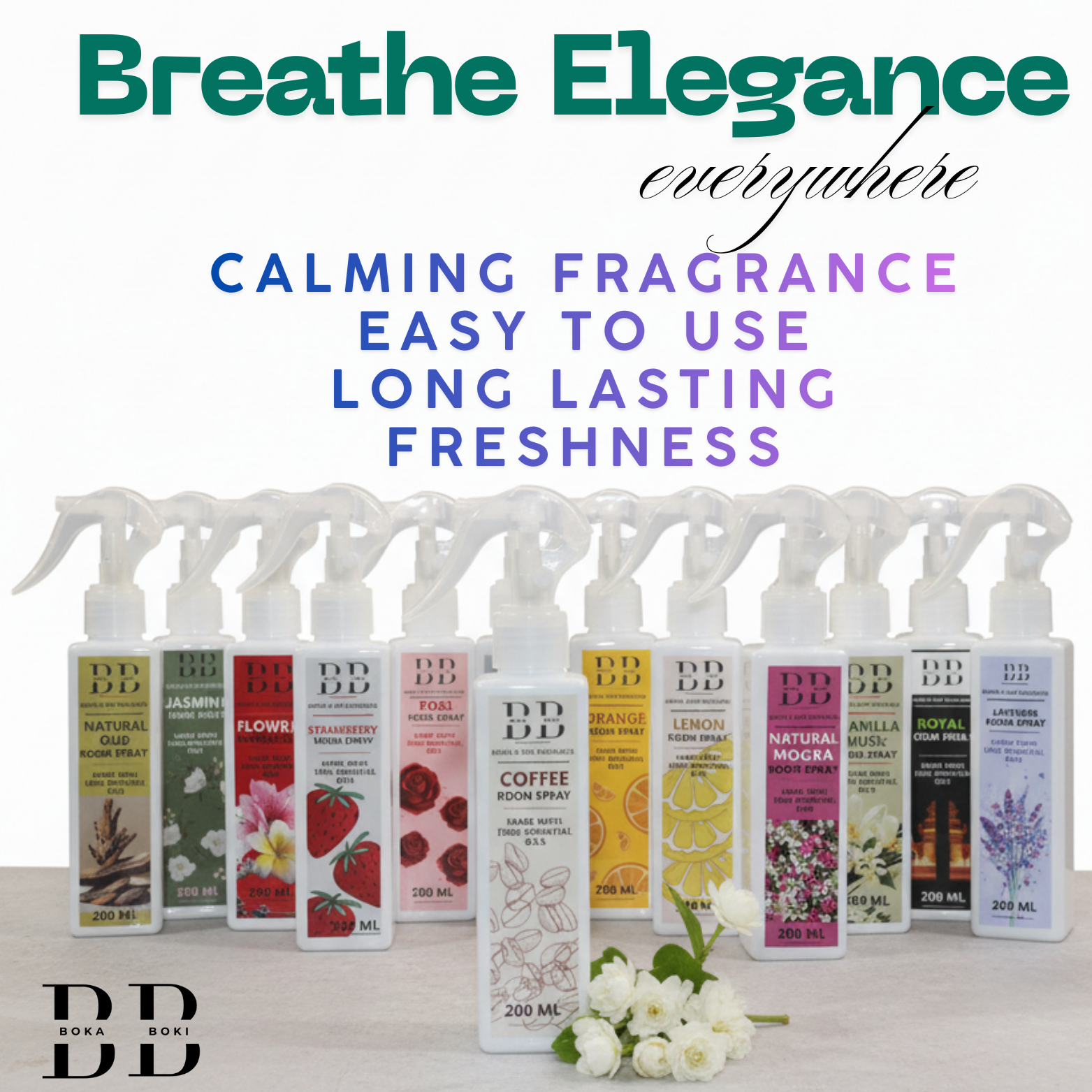 Long-Lasting Orange & Jasmine Pack Of 2 Odour Eliminator for Home, Hotel Rooms, Toilet & Office Use