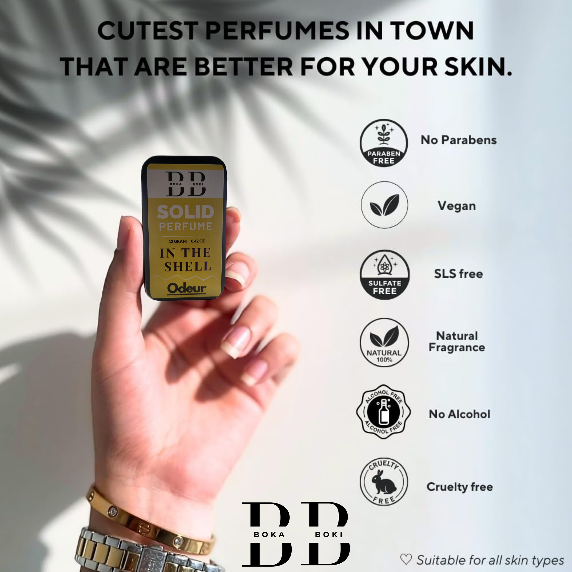 Solid Perfume Alcohol Free-Pocket Friendly&Easy Apply,Unisex Gifting Collection