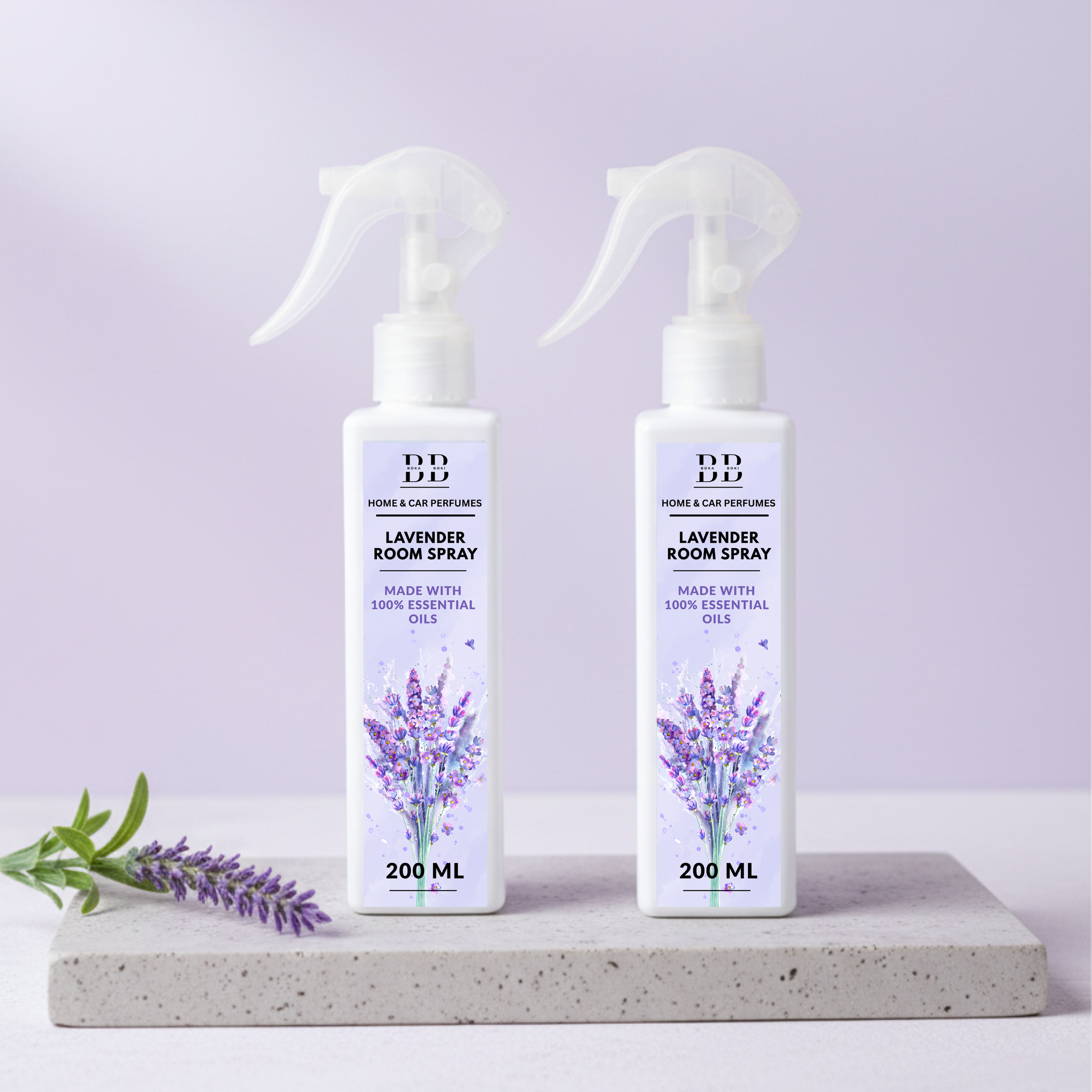 Long-Lasting Lavender Pack Of 2 Odour Eliminator for Home, Hotel Rooms, Toilet & Office Use