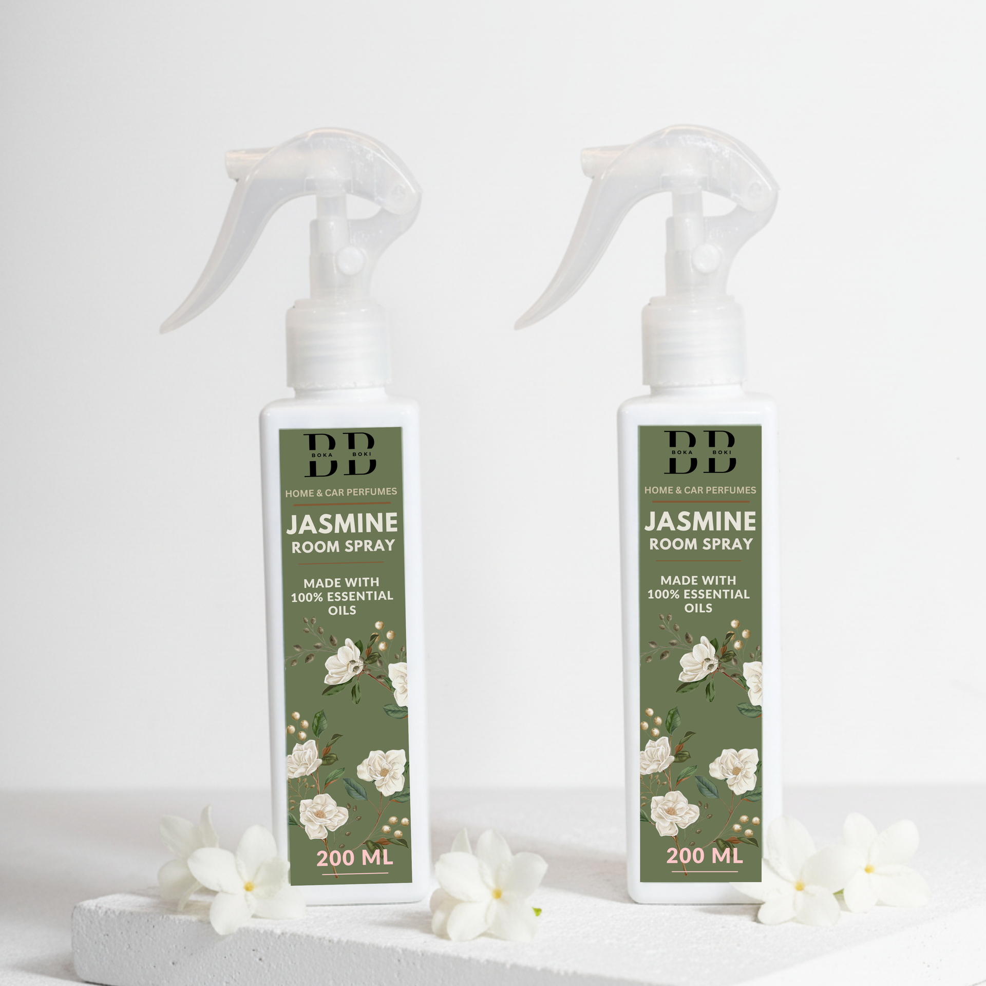Long-Lasting Jasmine Pack Of 2 Odour Eliminator for Home, Hotel Rooms, Toilet & Office Use