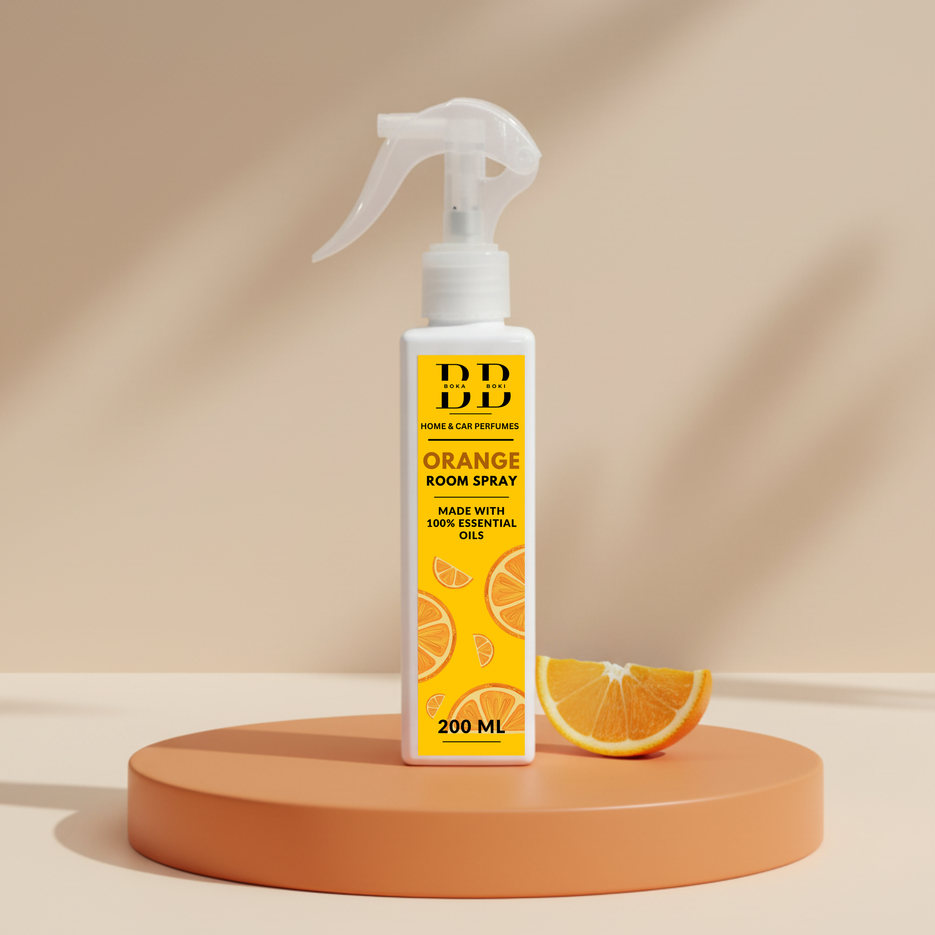 Long-Lasting orange Odour Eliminator for Home, Hotel Rooms, Toilet & Office Use