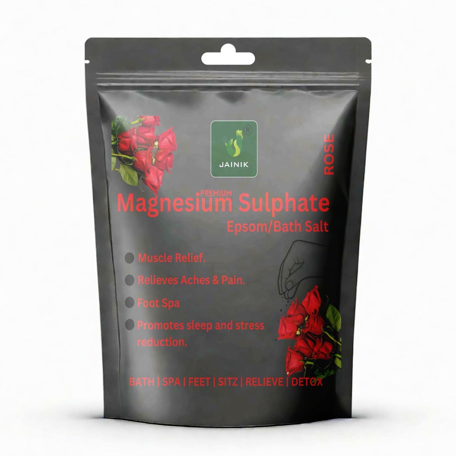 JAINIK ROSE  Epsom Bath Salt For Muscle Relief, Relieves Aches & Pain