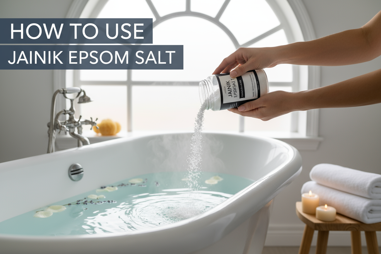 how to use jainik epsom salt make a video foe web site