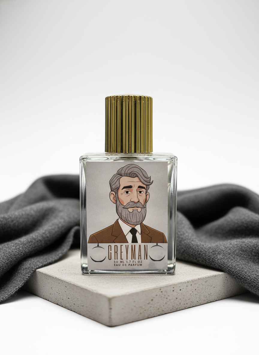 Grey Man Fresh Scented Liquid Perfume For Men 50Ml | Long Lasting Fresh And Powerful Fragrance