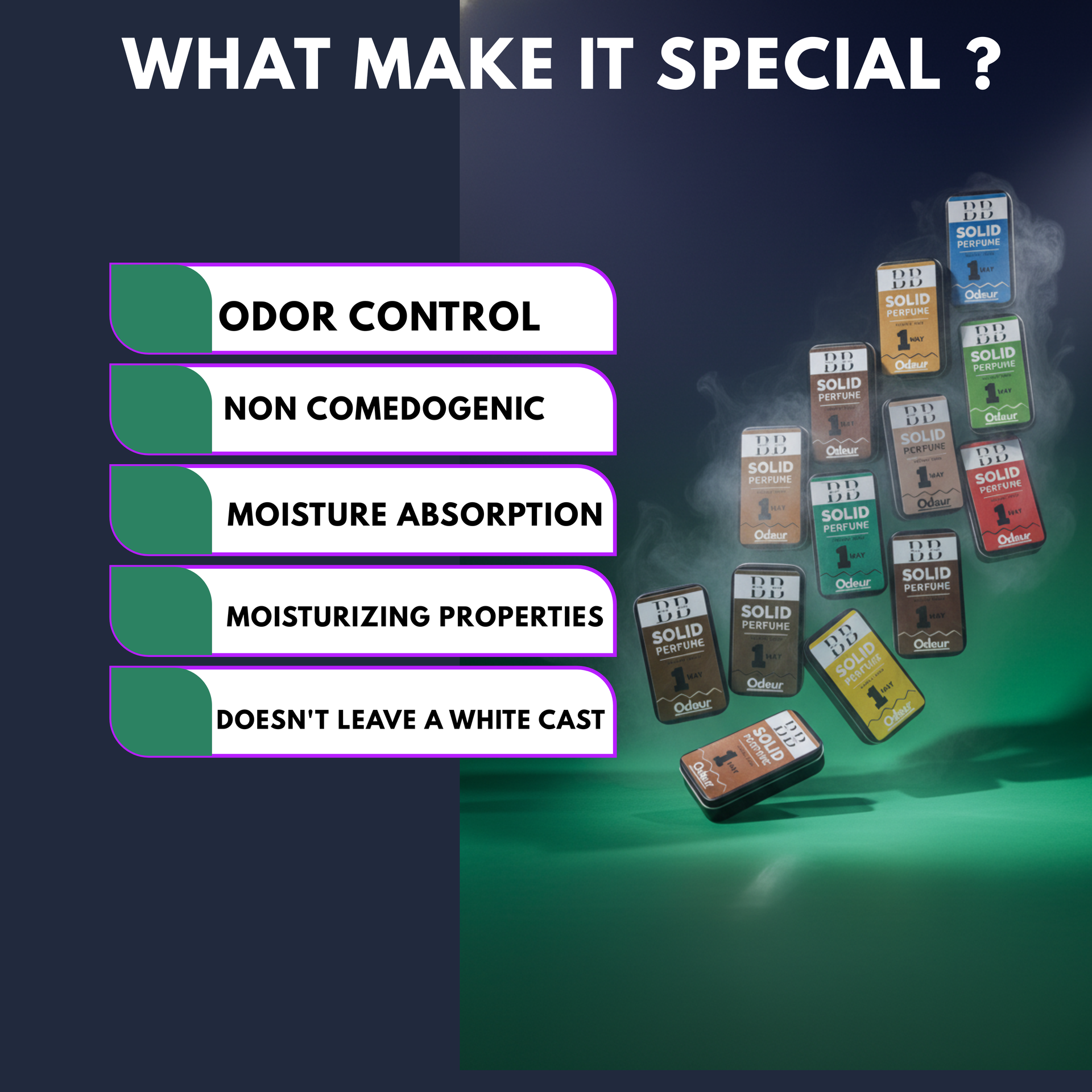 Solid Perfume Alcohol Free-Pocket Friendly&Easy Apply,Unisex Gifting Collection